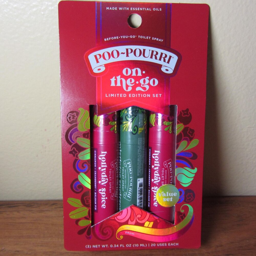 Buy2Get1 - poo-pourri toilet spray on the go limited edition gift set (c225)